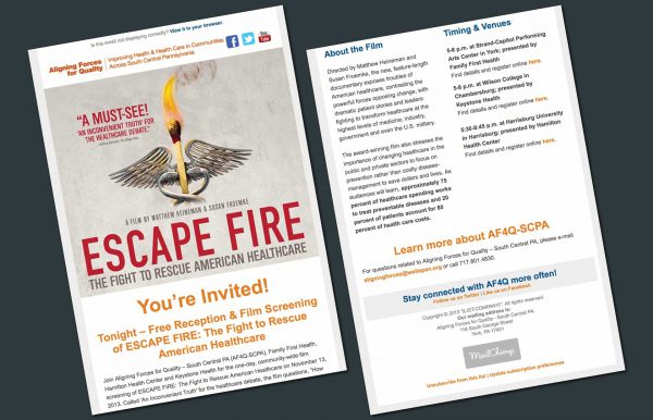 AF4Q Escape Fire Email Invitation